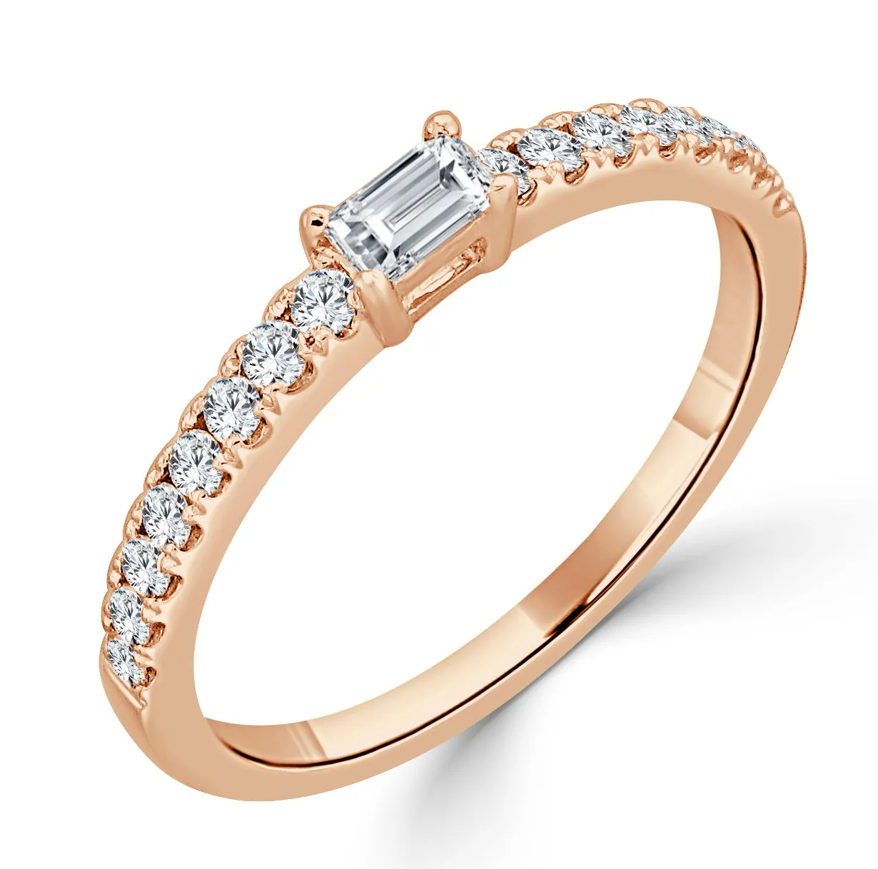 14k Gold & Diamond Ring - 0.19ct