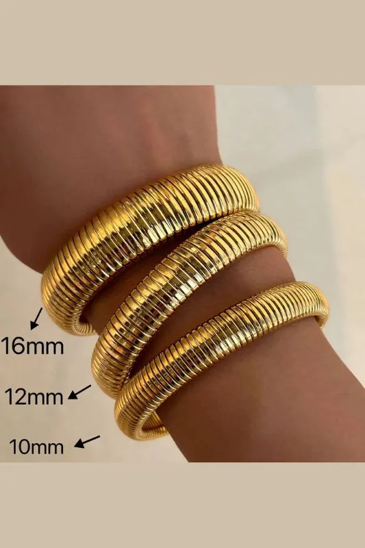 18K Gold Plated Bangle Bracelet