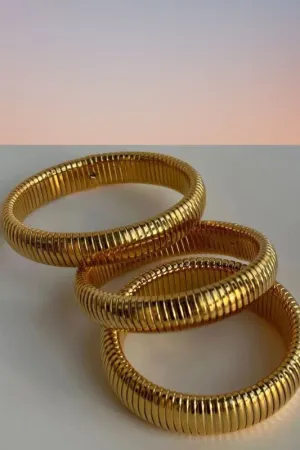 18K Gold Plated Bangle Bracelet