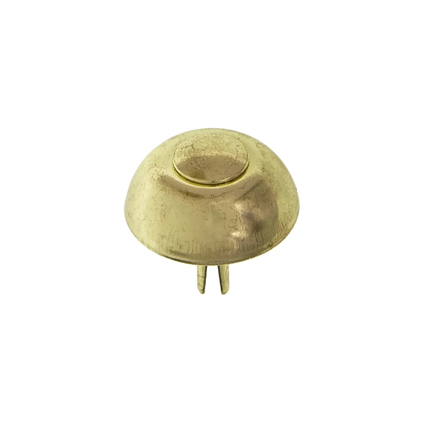 20mm Brass, Round Handbag Bottom Stud, Steel-PK10, #197-8-16-BP