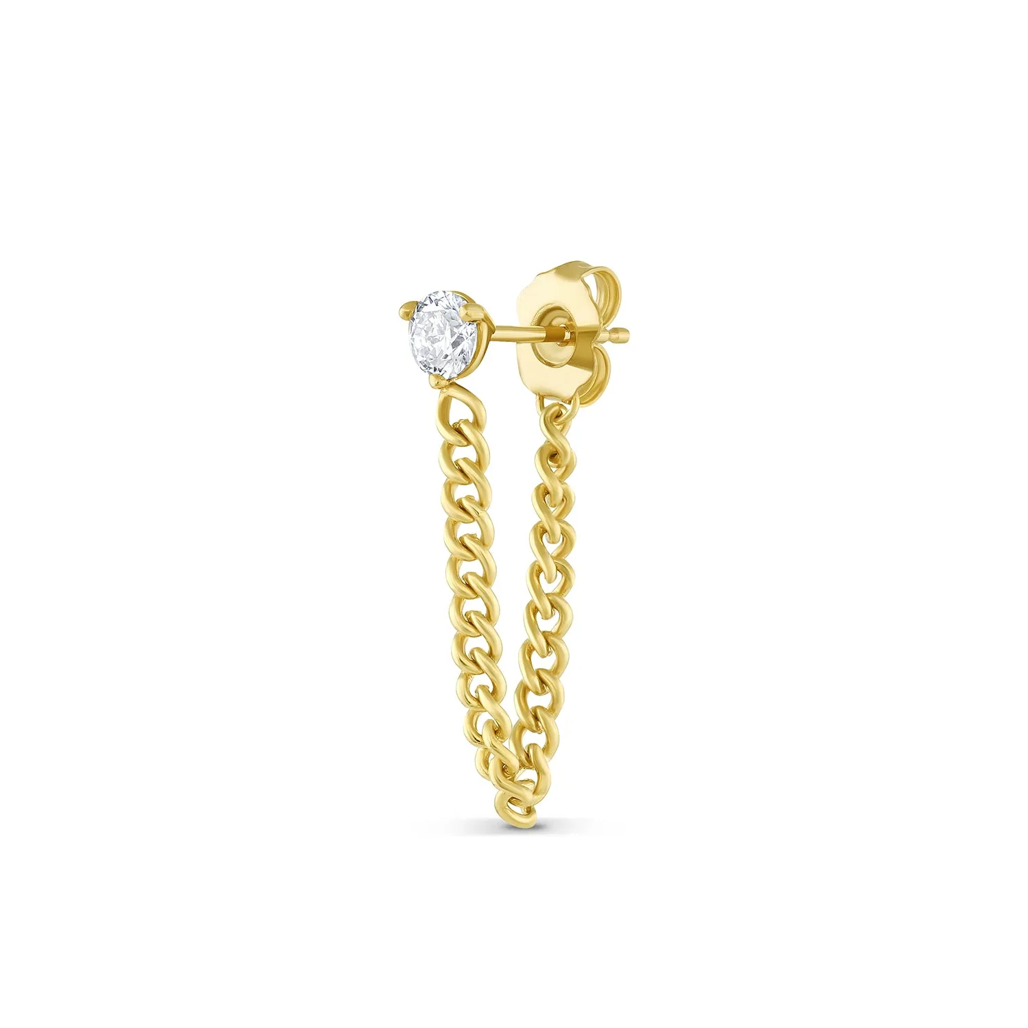 Chateaux Chain Sparkle Stud Earring