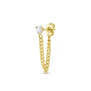 Chateaux Chain Sparkle Stud Earring