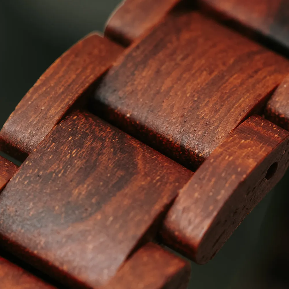 Classic Red Sandalwood Engravable Bracelet