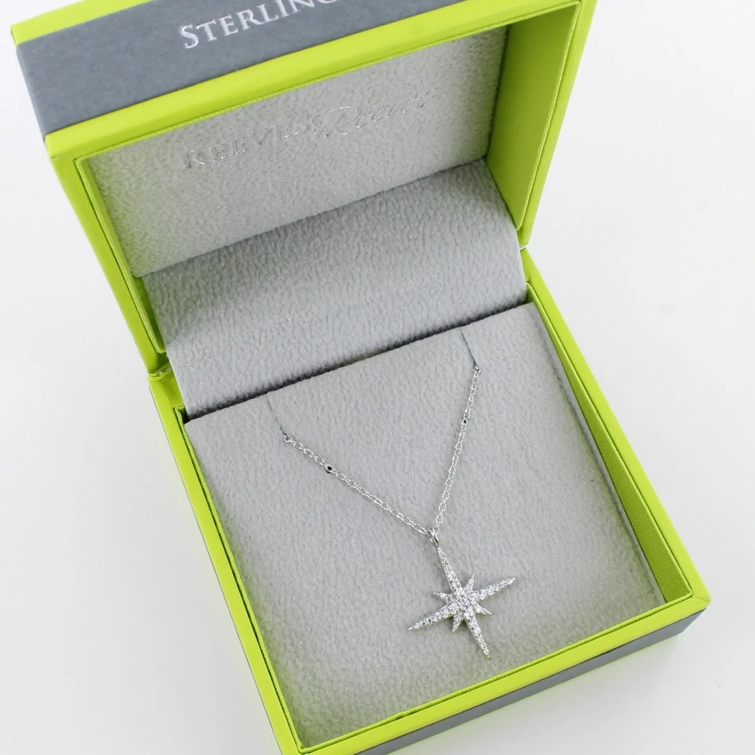 Follow that Star Sterling Silver and Pavé Necklace