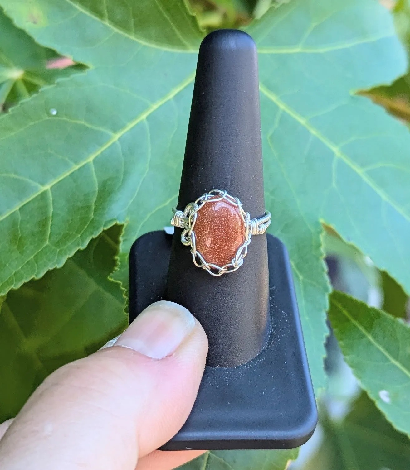 Goldstone Ring