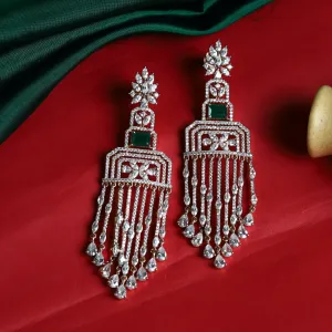 Green Zircon/AD Earring 10848-6603