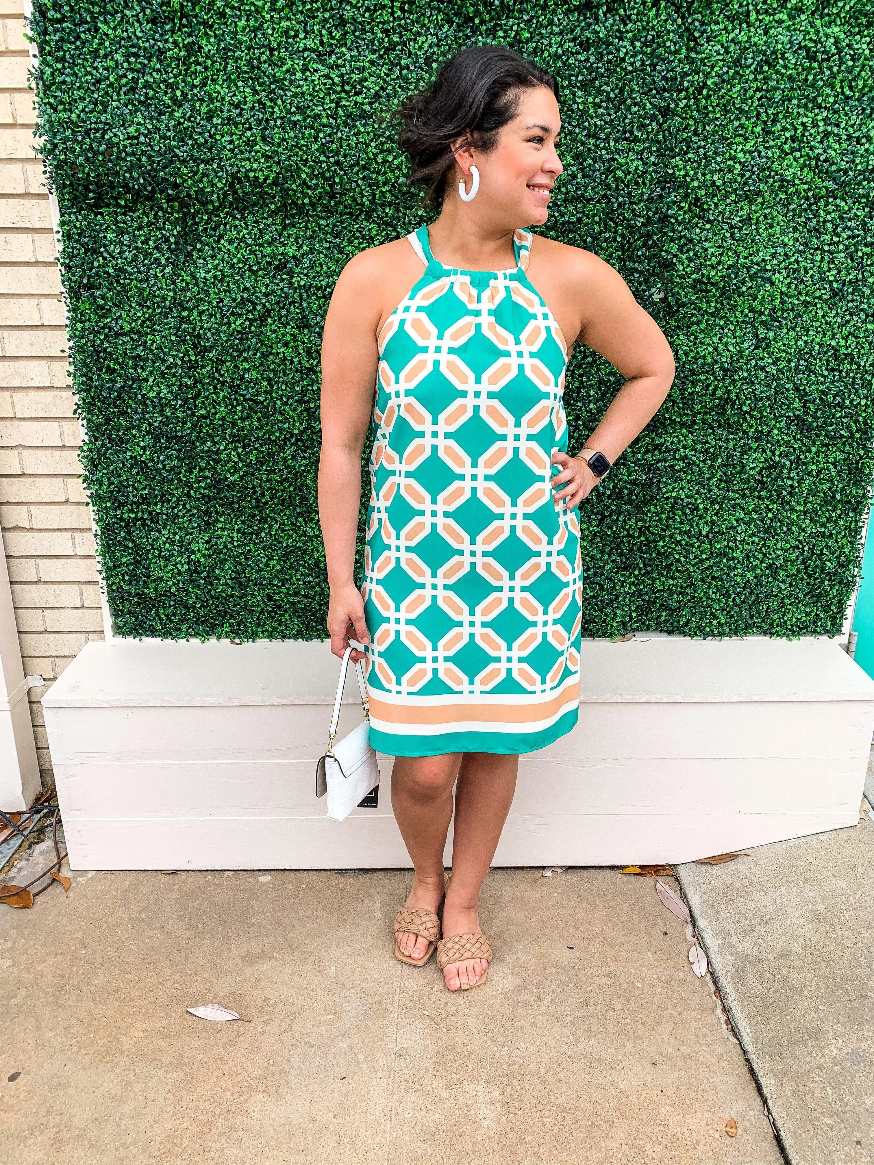 Hamptons Halter Printed Dress