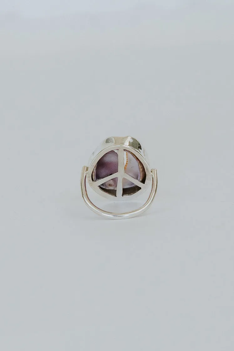 Honey Cowrie Shell Ring