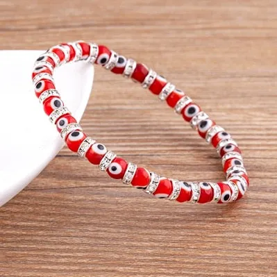 Hot Sale Lucky Evil Eye Handmade Elastic Rope Bracelets