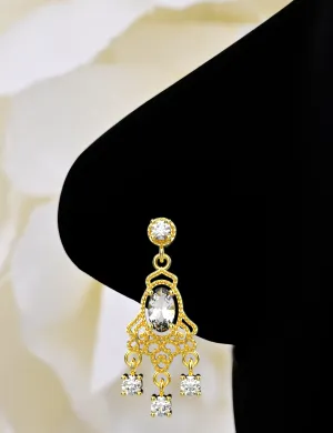 Indian Dangle Nose Studs – Traditional Piercing Jewelry for Women