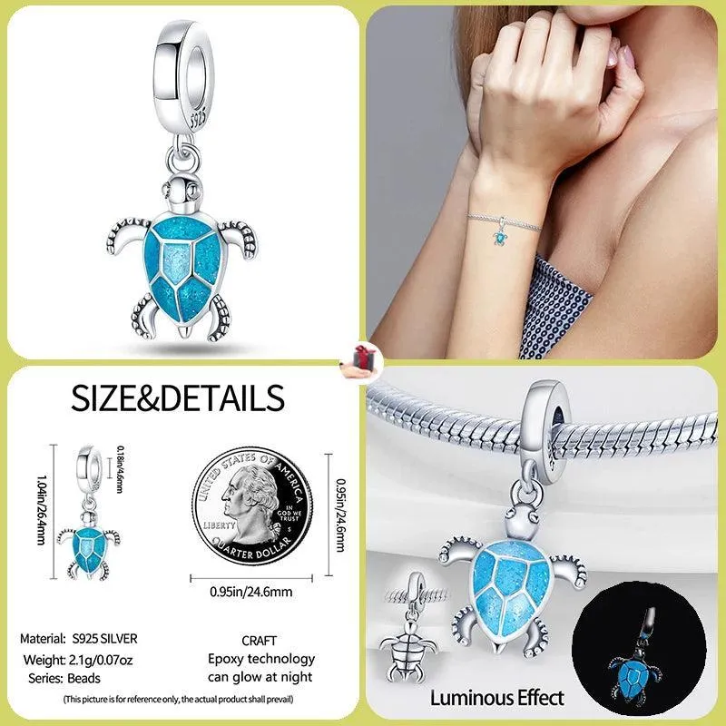 Luminous Firefly Star Dog Charm Beads: Enchanting Pandora Bracelet Accessories