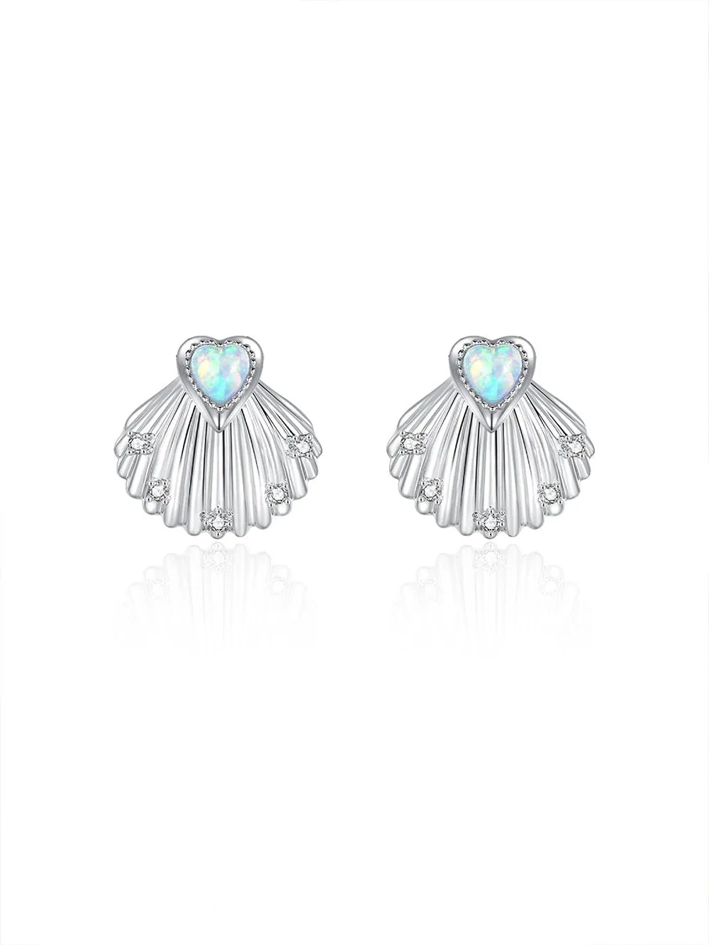 MUKTANK x SUN HUNTER Opal Shell Earrings