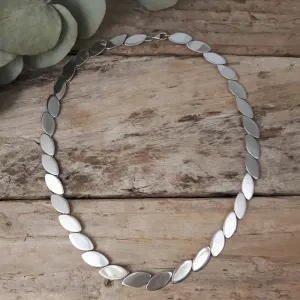 Roma Eclipse Polished Sterling Silver Necklace