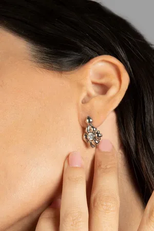 SG Liquid Metal ICE2-N Ice Collection (Chrome Finish) Earrings by Sergio Gutierrez