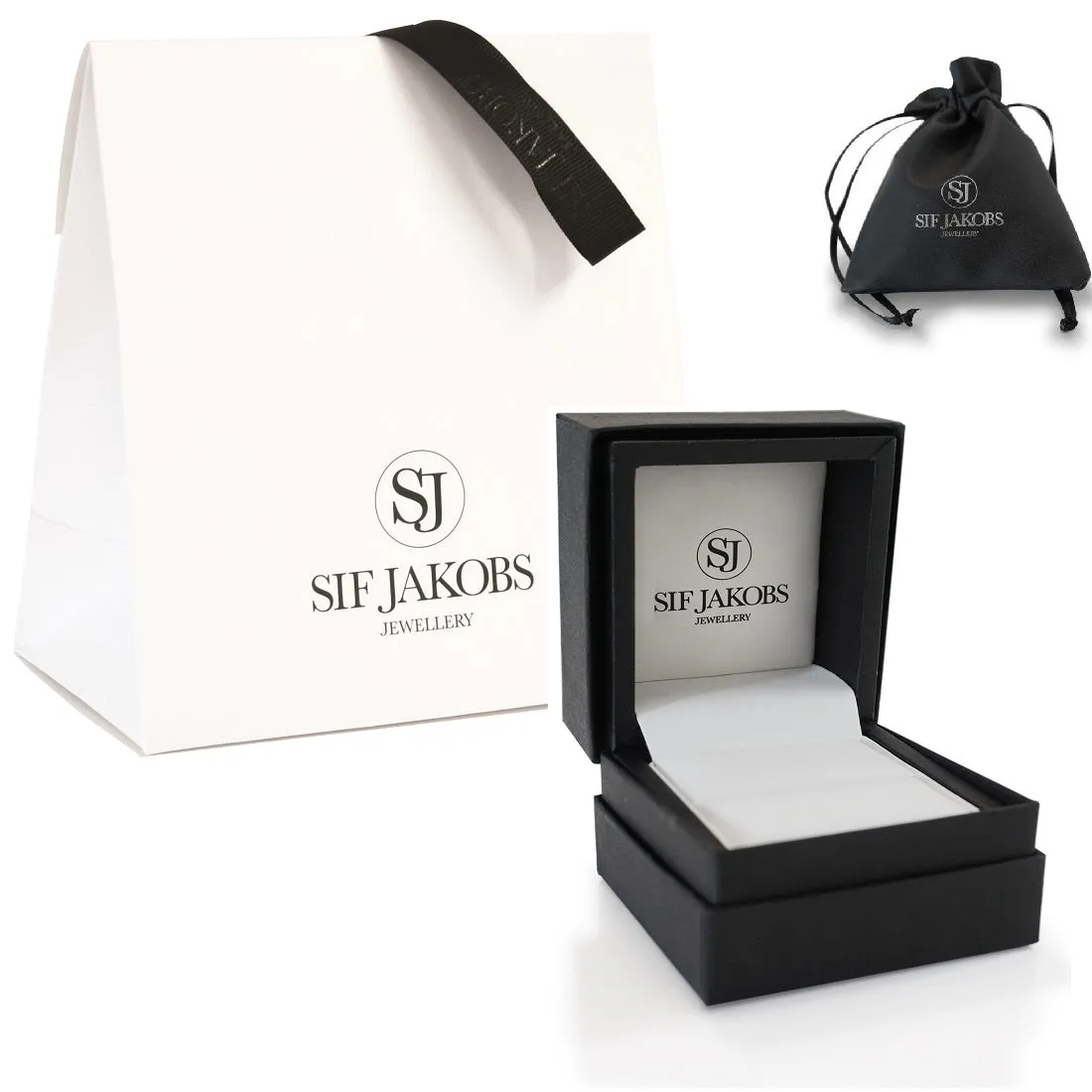 Sif Jakobs Earrings Gold Plated Silver and Colour CZ Ellera Grande