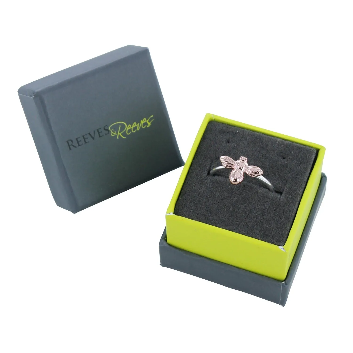 Sterling Silver Adjustable Bumble Bee Ring