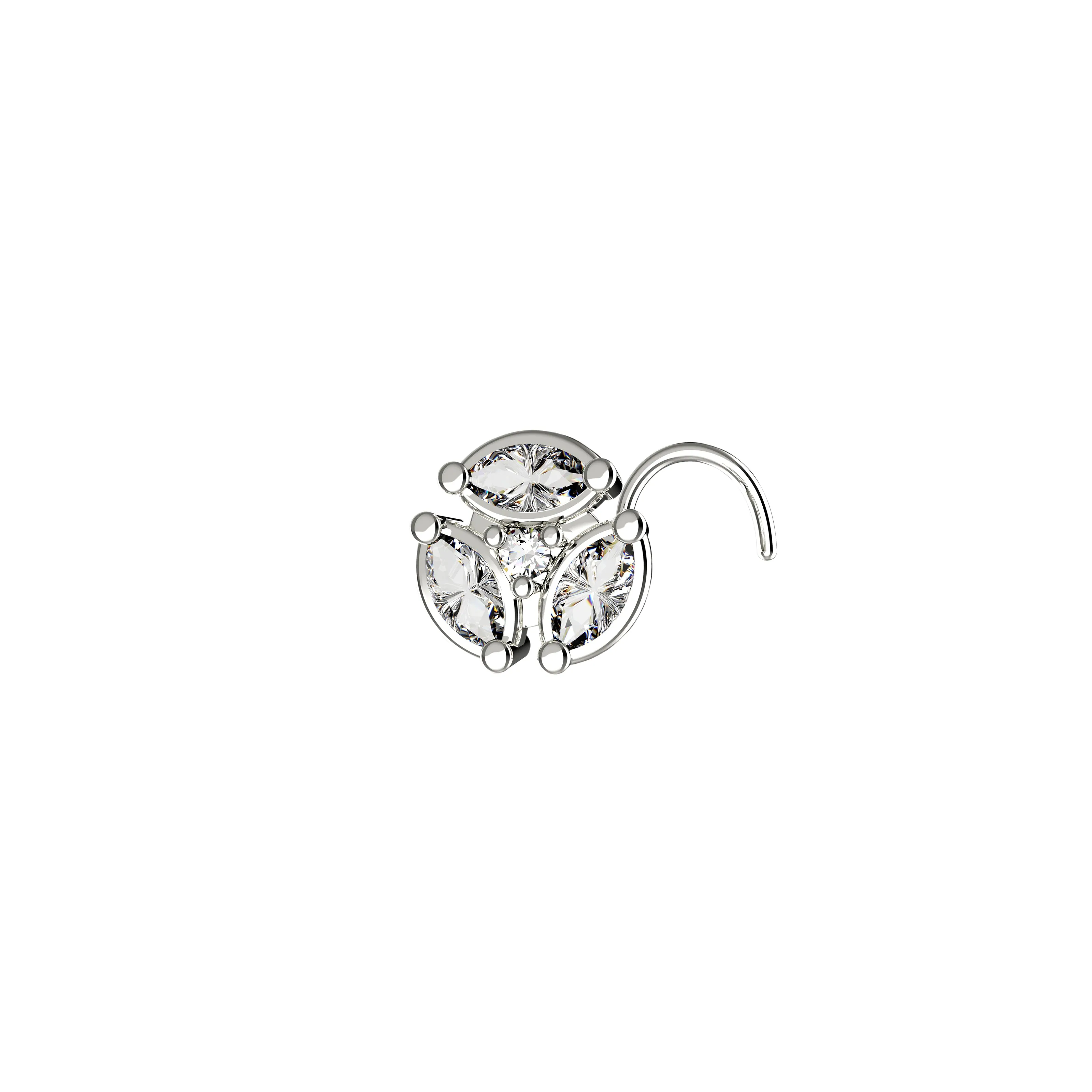 Traditional Indian Gold Nose Stud – Ethnic Piercing Jewelry