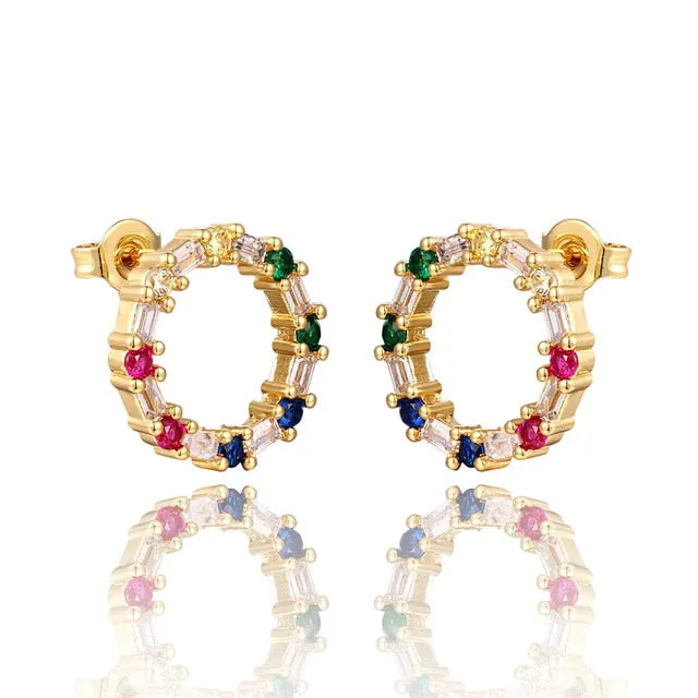 Zircon Stud Earrings