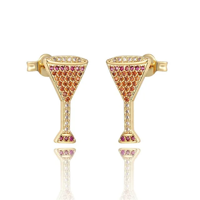 Zircon Stud Earrings