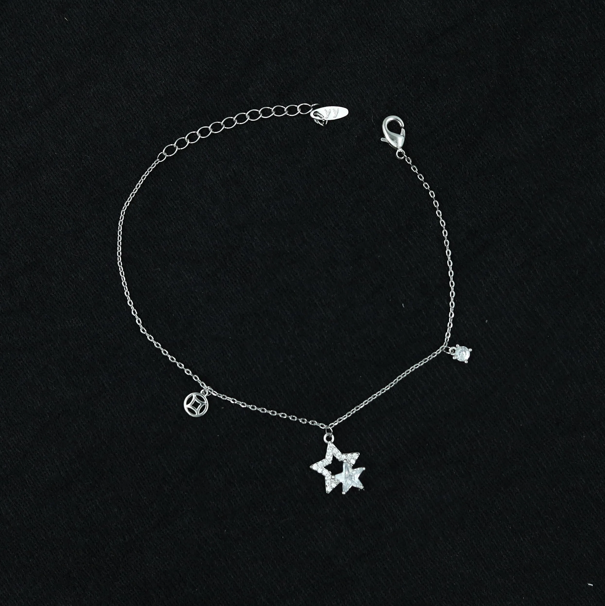 Zircon/AD Charm Bracelet 13286-33