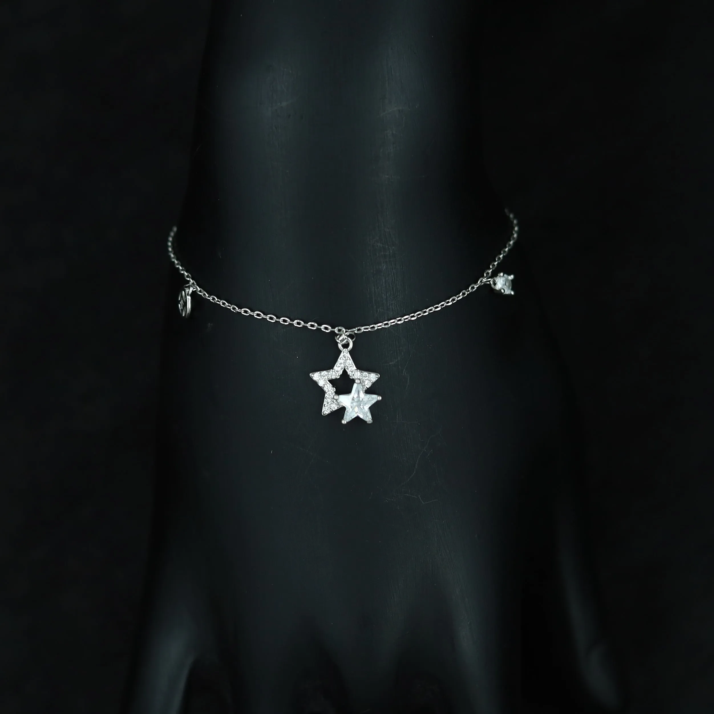Zircon/AD Charm Bracelet 13286-33