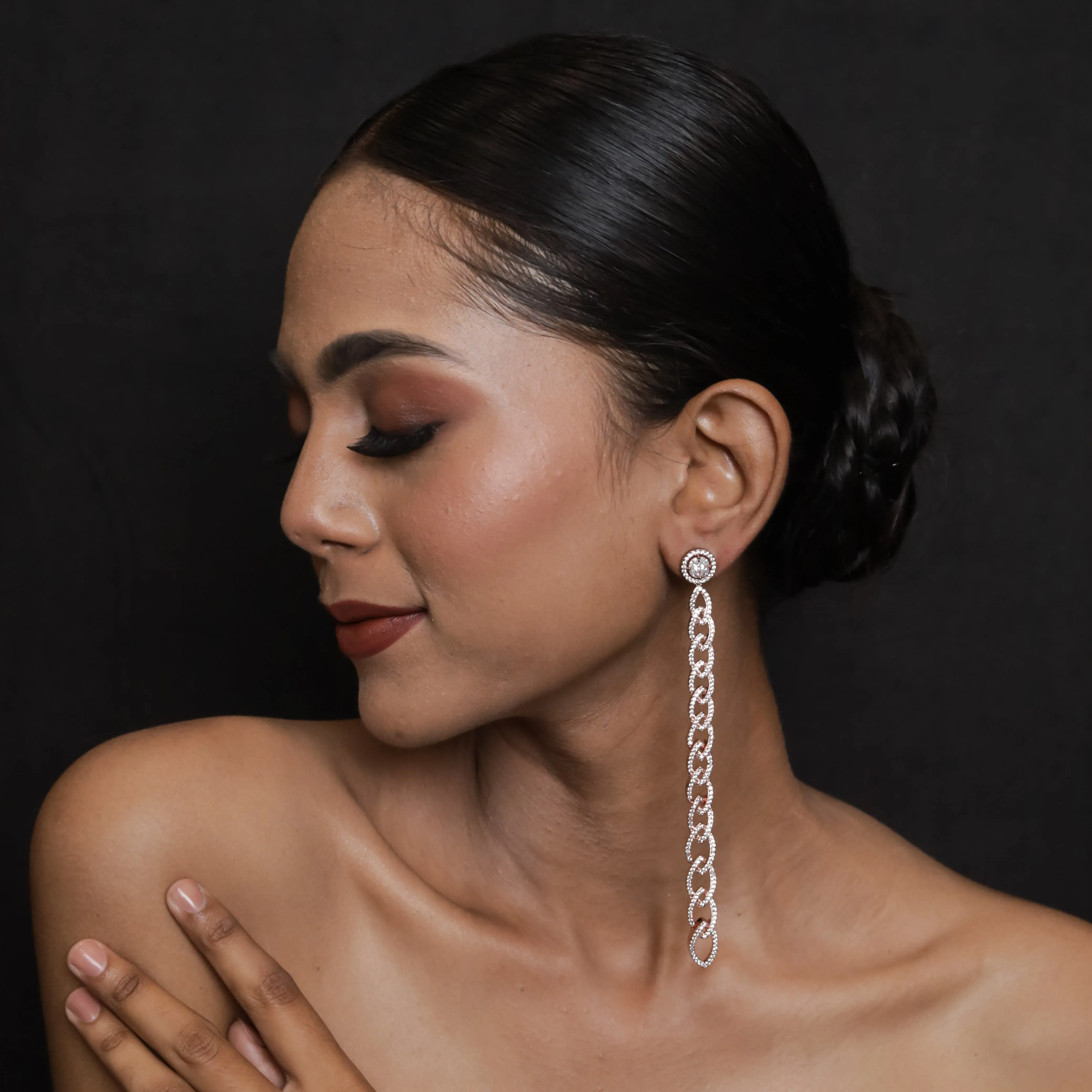 Zircon/AD Danglers Earring 1094-69
